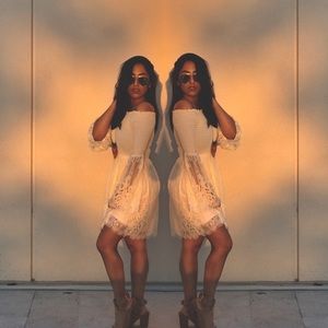 Off the Shoulder Midi Dress